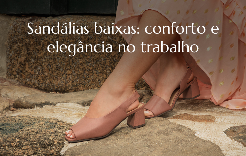 Sandálias baixas: conforto e elegância no trabalho